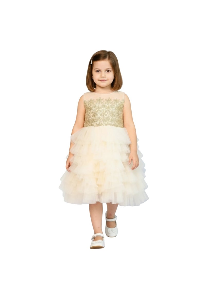 D'Daniela Tiered Tulle Dress - Image 2